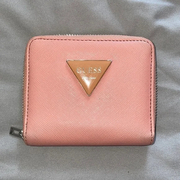 Baby Pink Zipper Wallet — GUESS - Picture 1 of 7